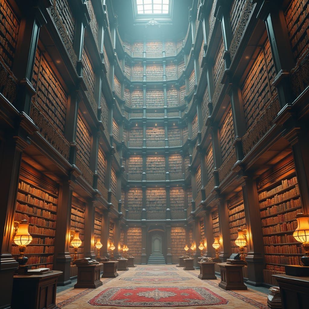 Inspiring Teachers in a Majestic Library: Matte Painting