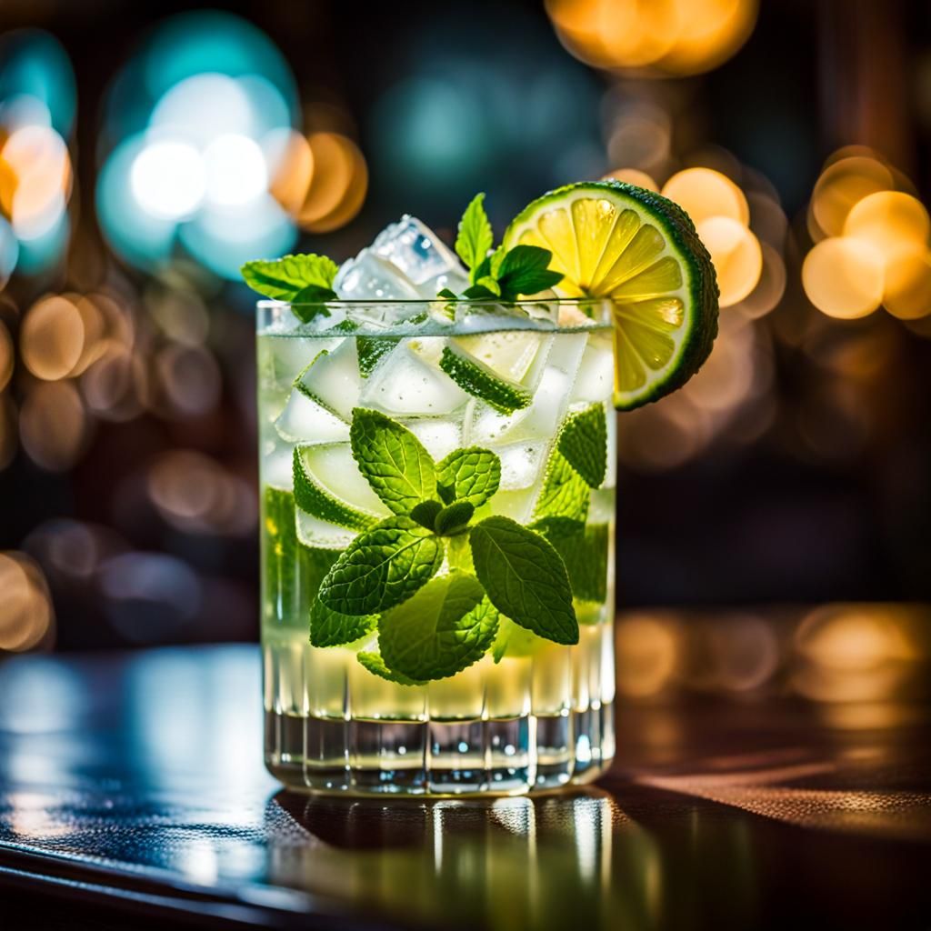 Mojito Cocktail in Irish Pub: Professional Photography