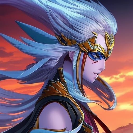 Dramatic Splash Art Portrait with Intense Detail