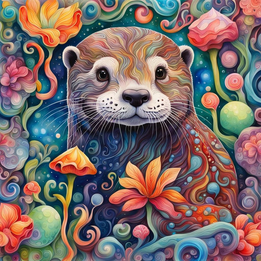 Colorful Otter