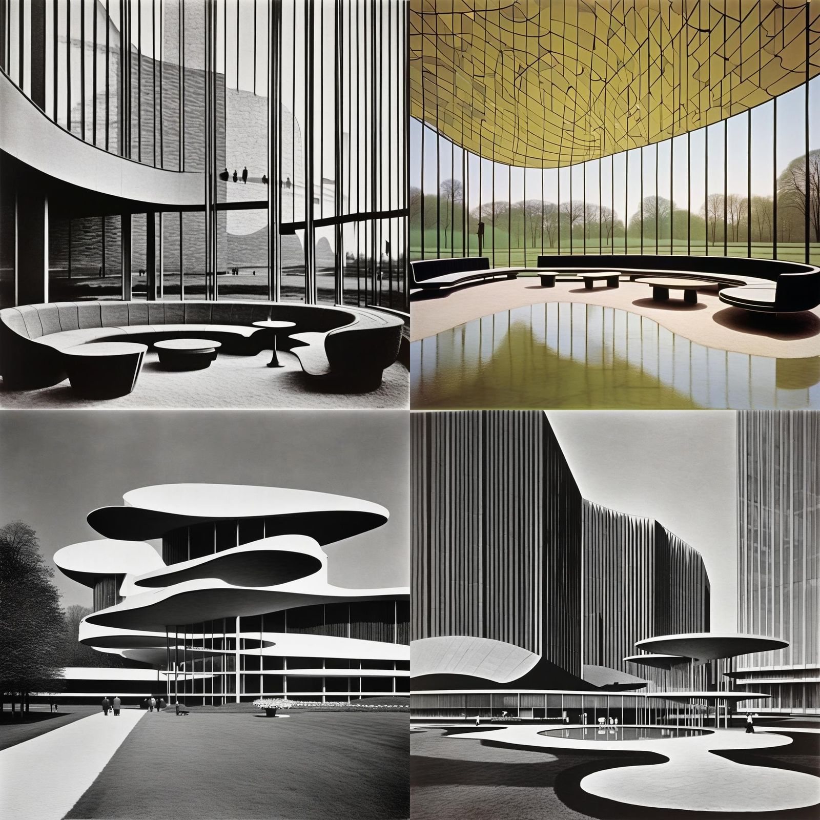 Organic Modernist Building Design by Saarinen