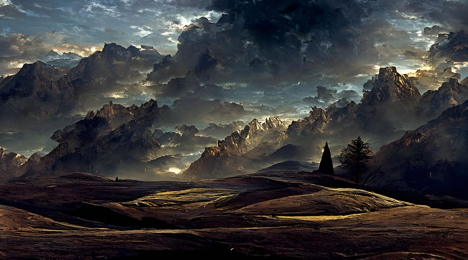 Romantic Landscape Vista in 16K Resolution