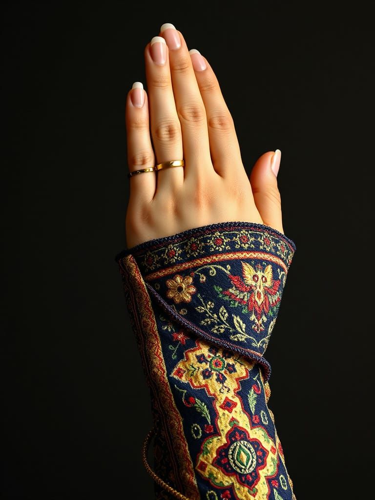 Mystical Qajar Art Reimagined with Modern Flair