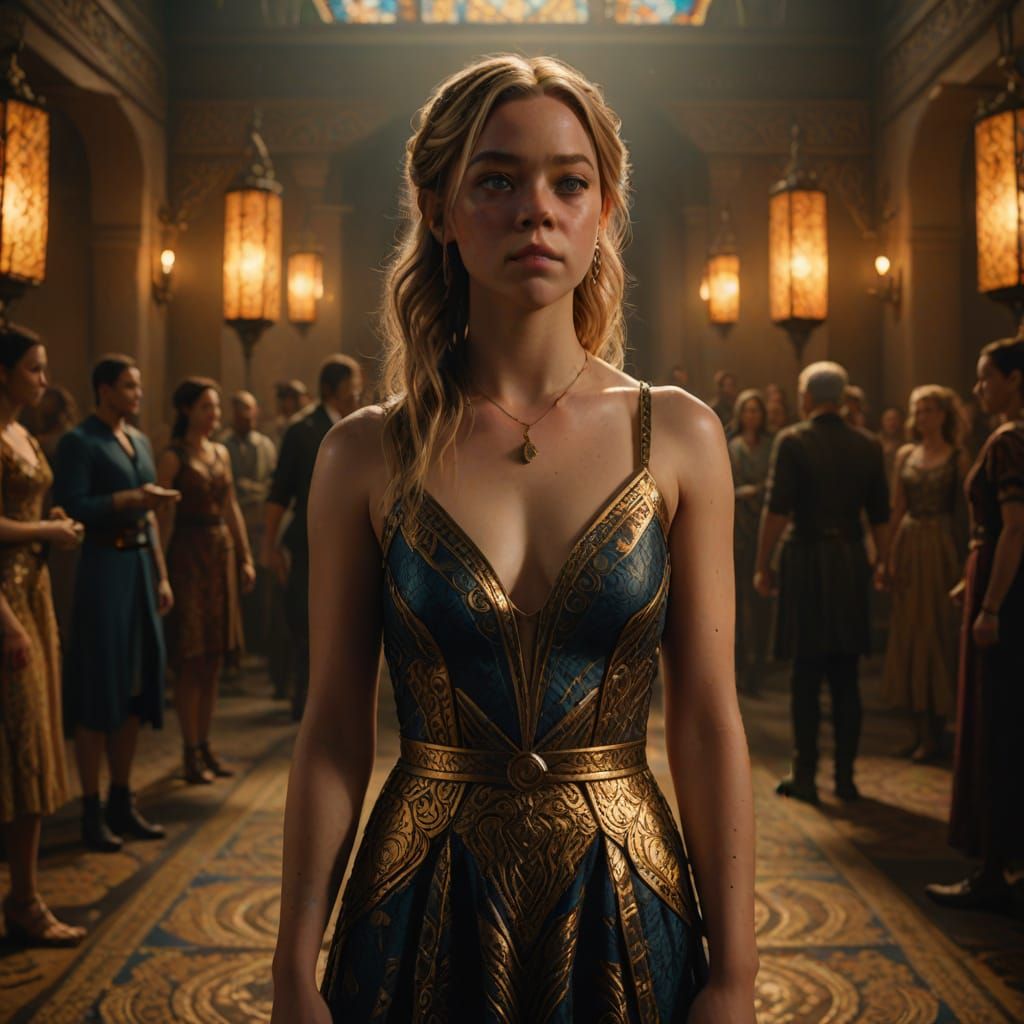 Sydney Sweeney in Cinematic Fantasy Concept Art