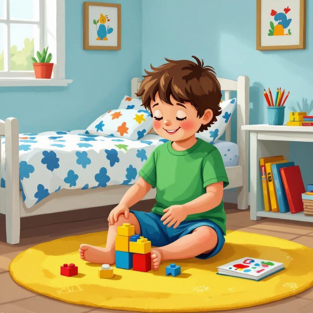 Happy Child's Playroom: A Colorful Illustration