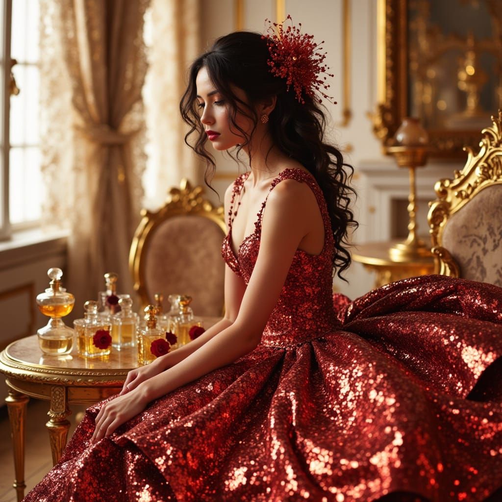 <lora:Black-n-Gold:1.0>  <lora:Flux inksplash fairy:1.0>