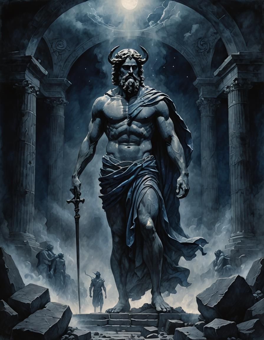 Erebus in Dark Void: Greek Mythology Art