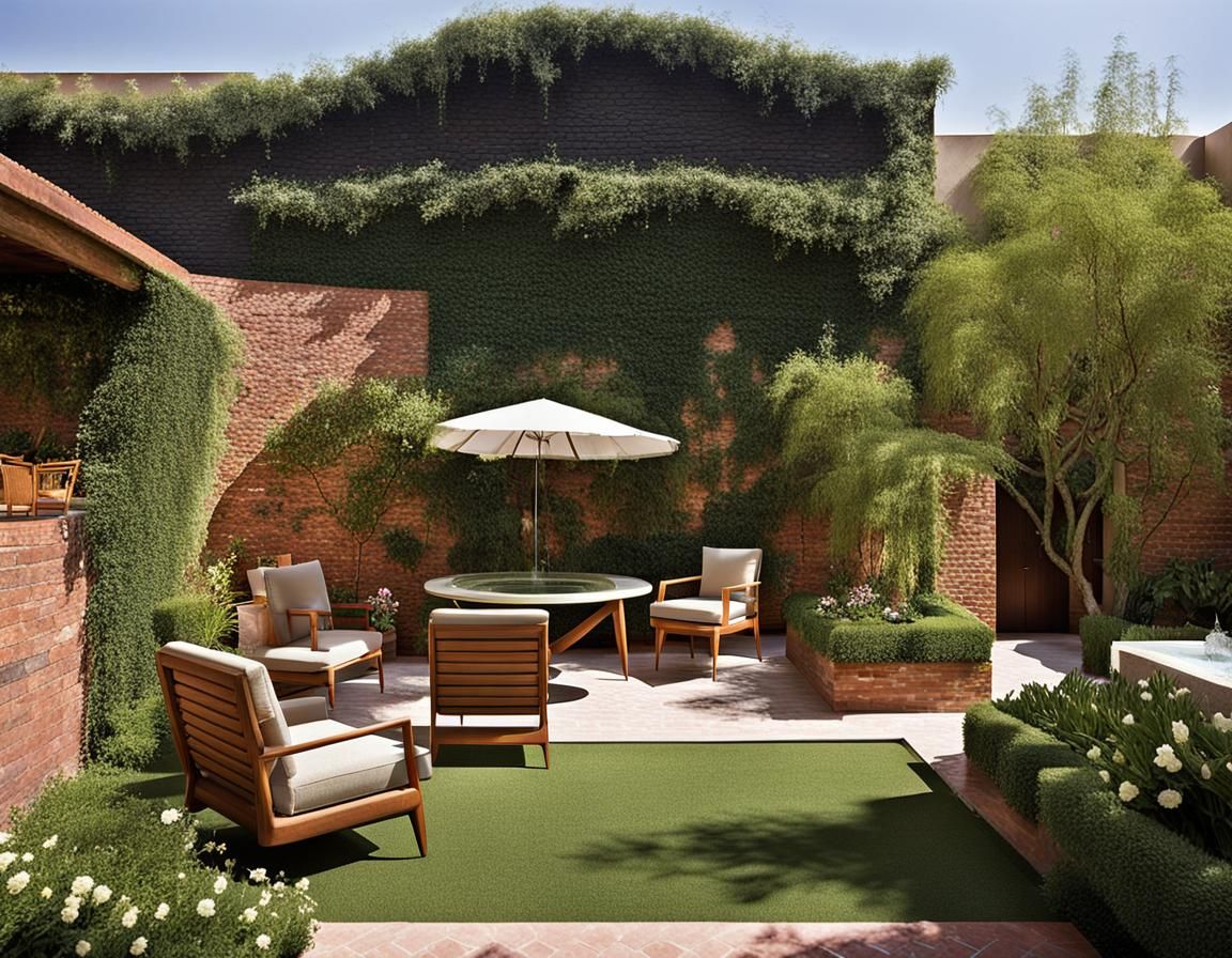 Serenely Designed Colombian Courtyard Oasis