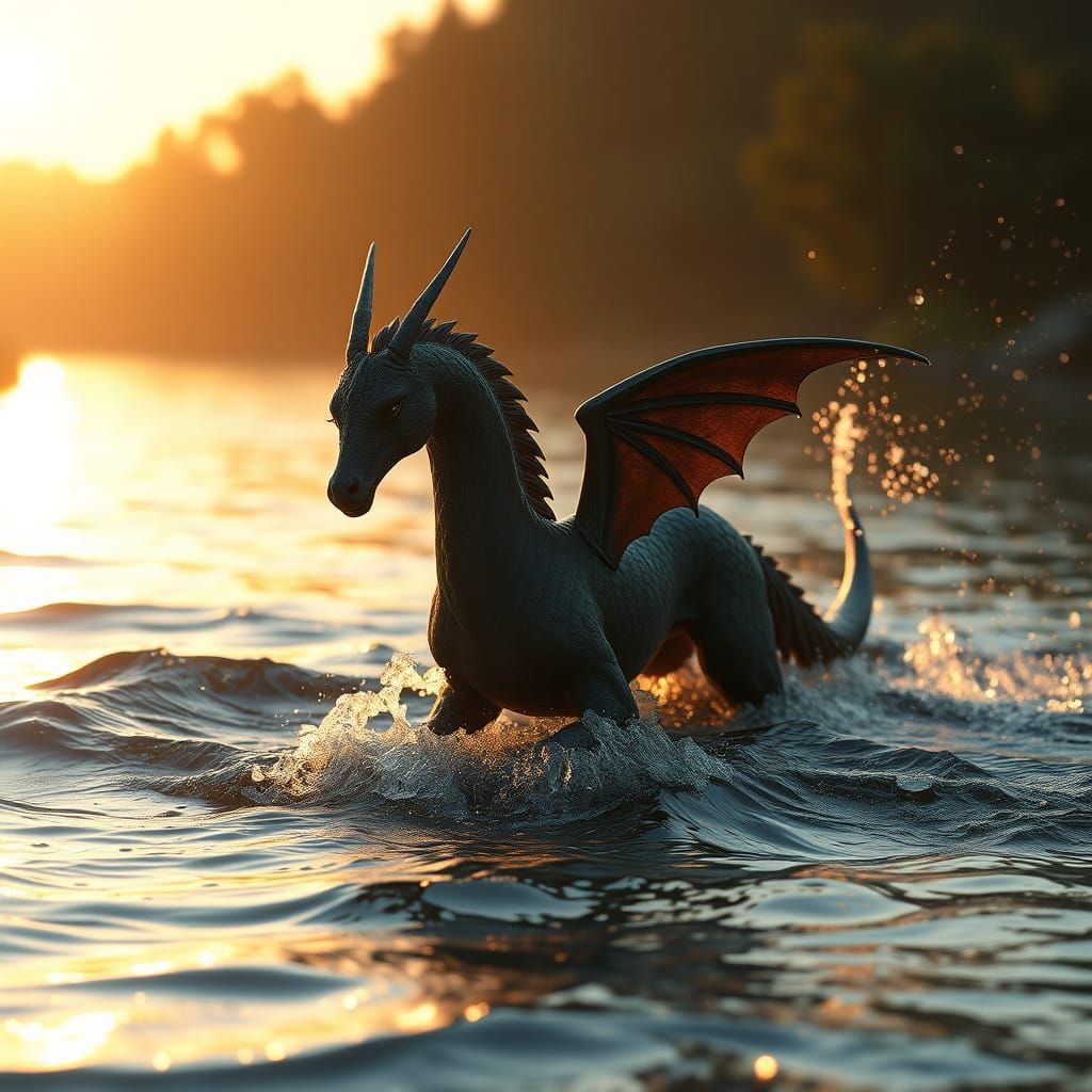 Kelpie as Rescuer on Golden River