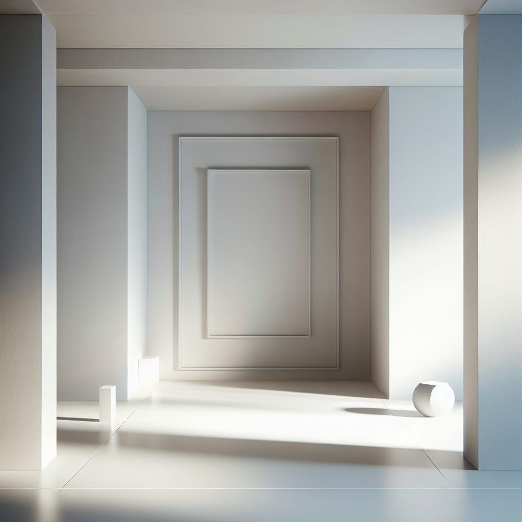 Minimalist Interior Design with Subtle Shadows