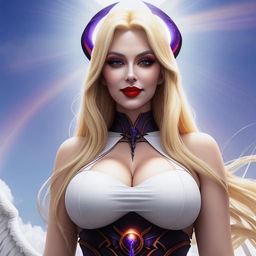 Hellenic Satanic Mage with Blonde Hair in Sunshine