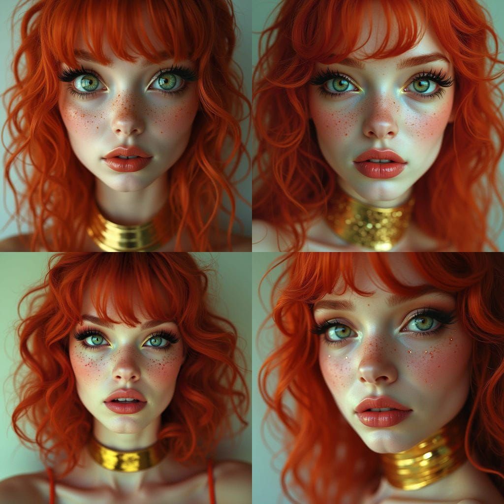 Vaporwave Portrait of a Beautiful Woman