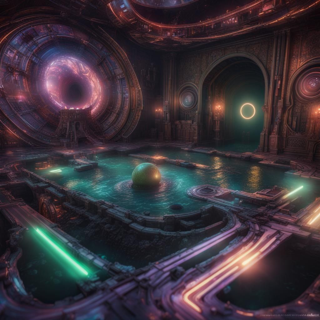 Photorealistic Wormhole in Unreal Engine 5, 8K