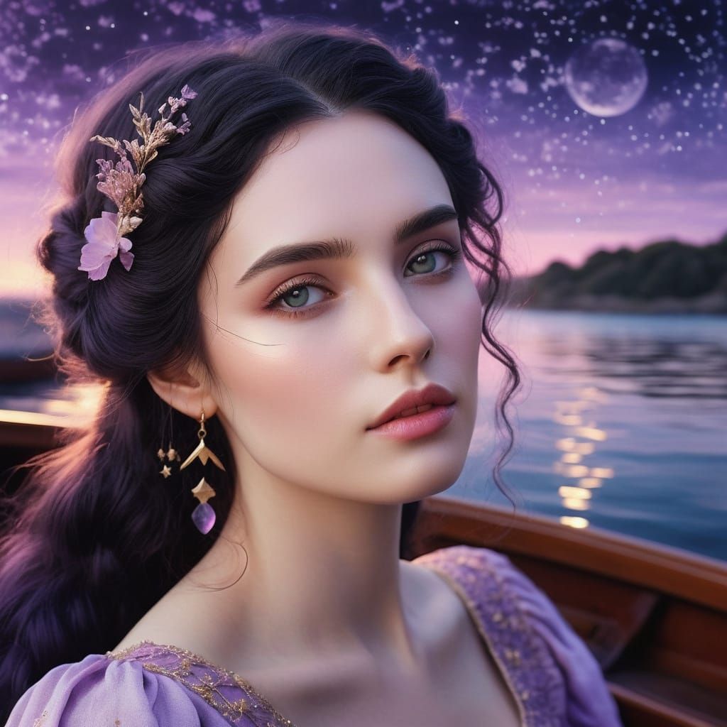 lYennefer of Vengerberg at a dreamy, magical boat party with...