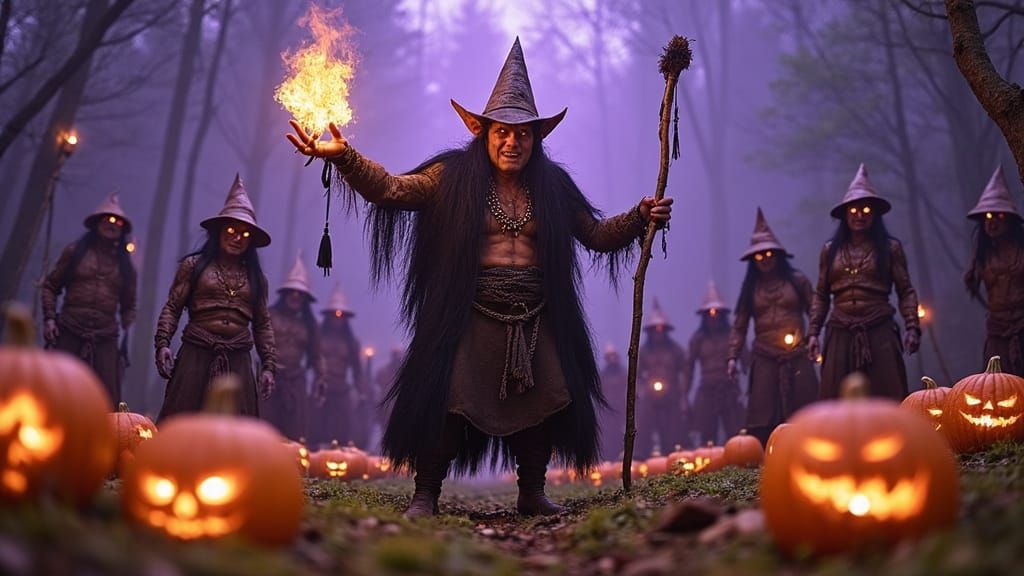 Undead Goblin Shaman Raises Zombie Army