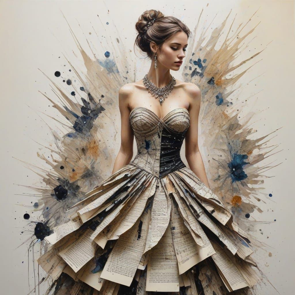 Recycled Clothing: Old Book Pages