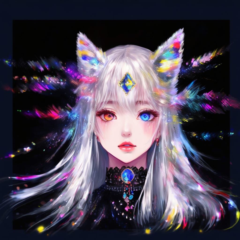 Fleeting Impressionist Anime Portrait with Jelly Eyes