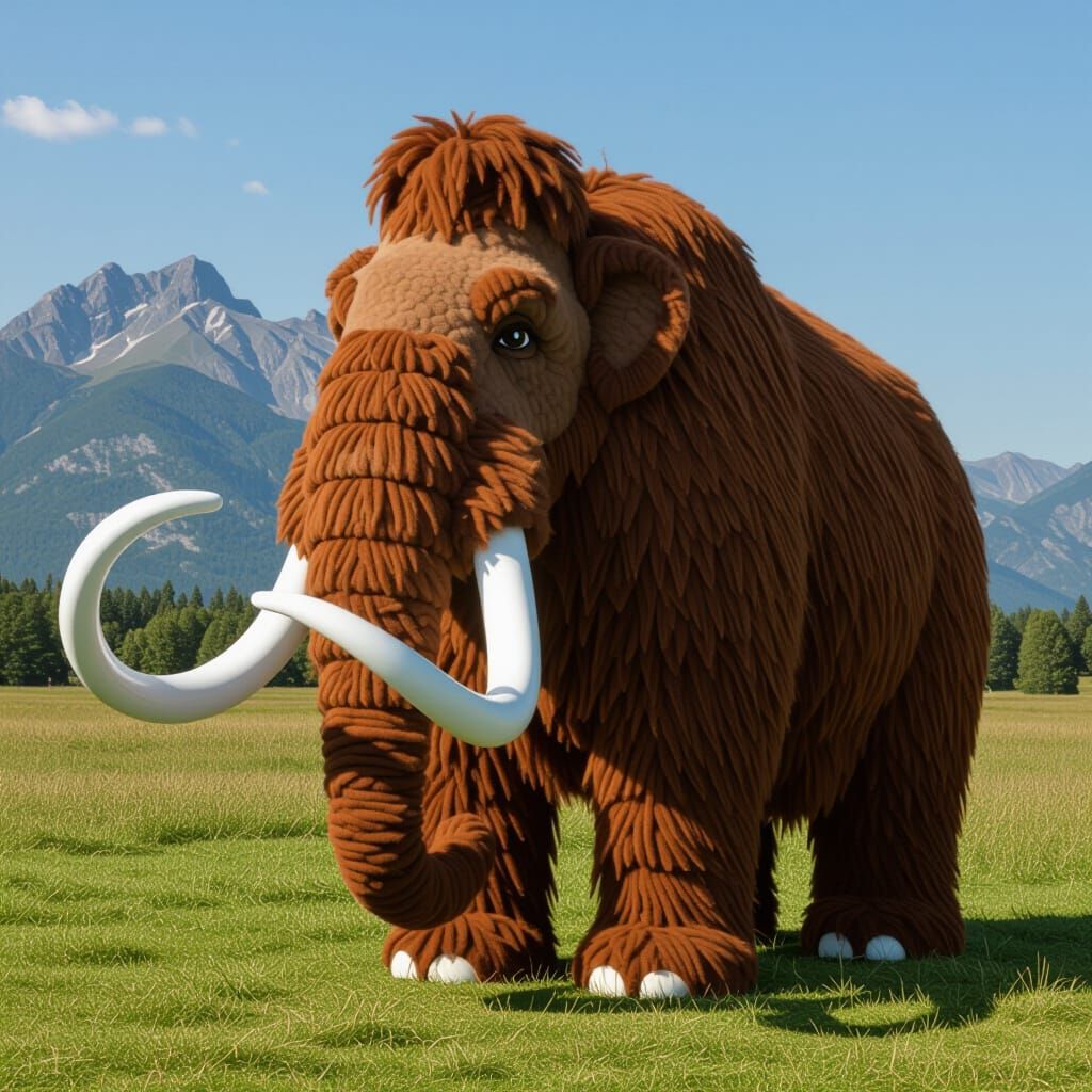 AI-Generated Woolly Mammoth Image
