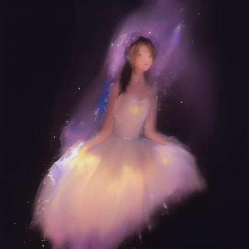 Fashionable Jellyfish Woman in Industrial Anime Style