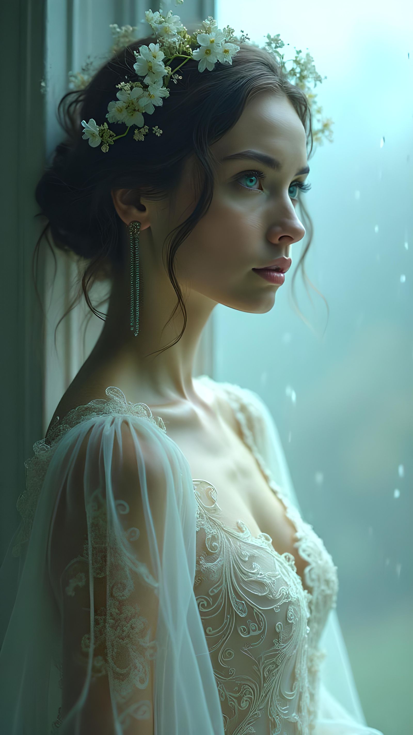 Fairytale Portrait: Longing with Superfluid Helium Eyes