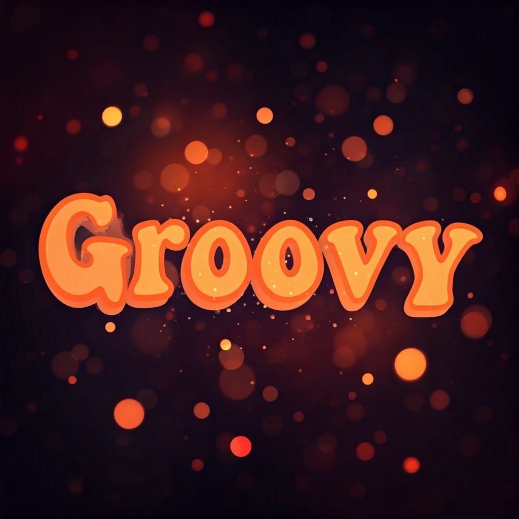 Groovy in Psychedelic Sparkling Fairy-Dust Design