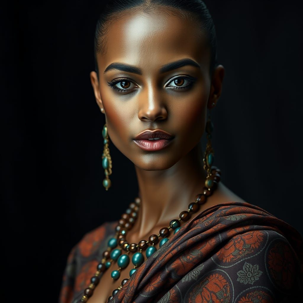 African Beauty, Isi-Agu fabric
