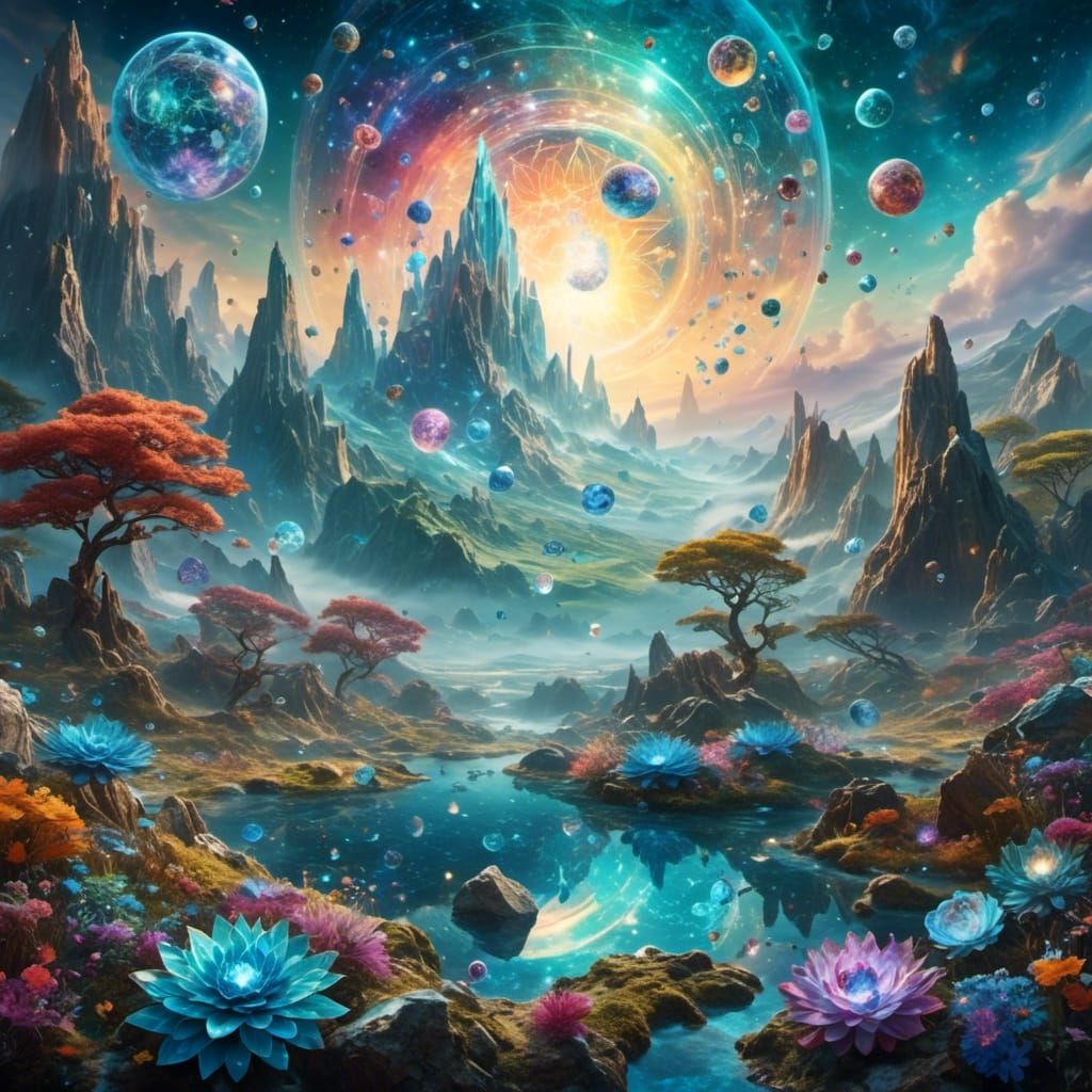 Ethereal Vision created with my first Holographic Mandala 3D...