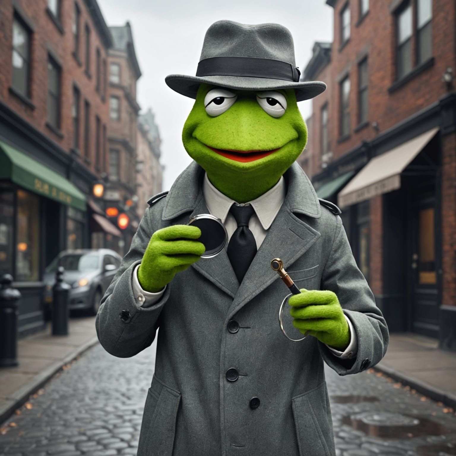Kermit the Frog Investigates a Crime Scene