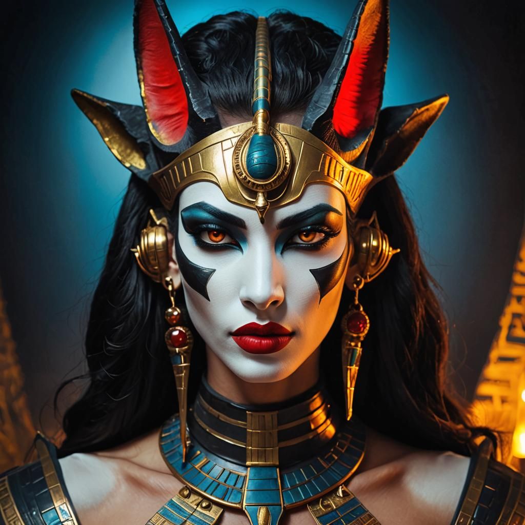 Cyborg Anubis: Egyptian Beauty Reimagined