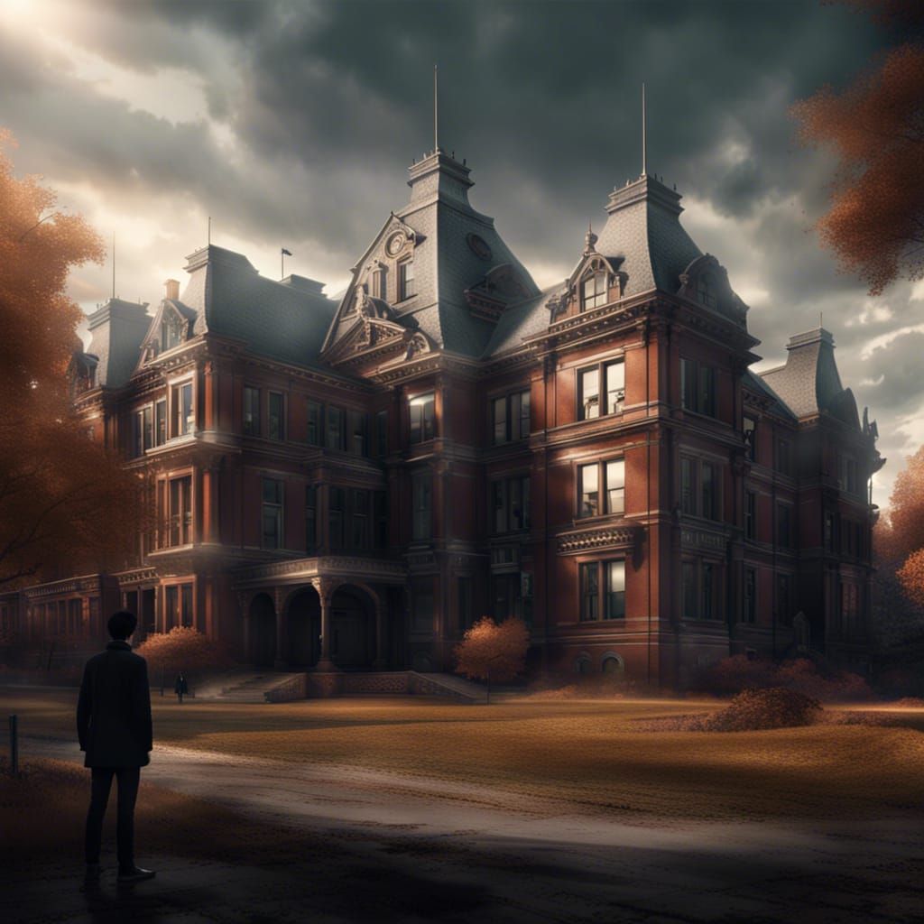 Epic High School Digital Matte Painting