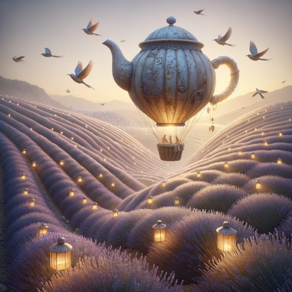 Flying little tea pot short and stout