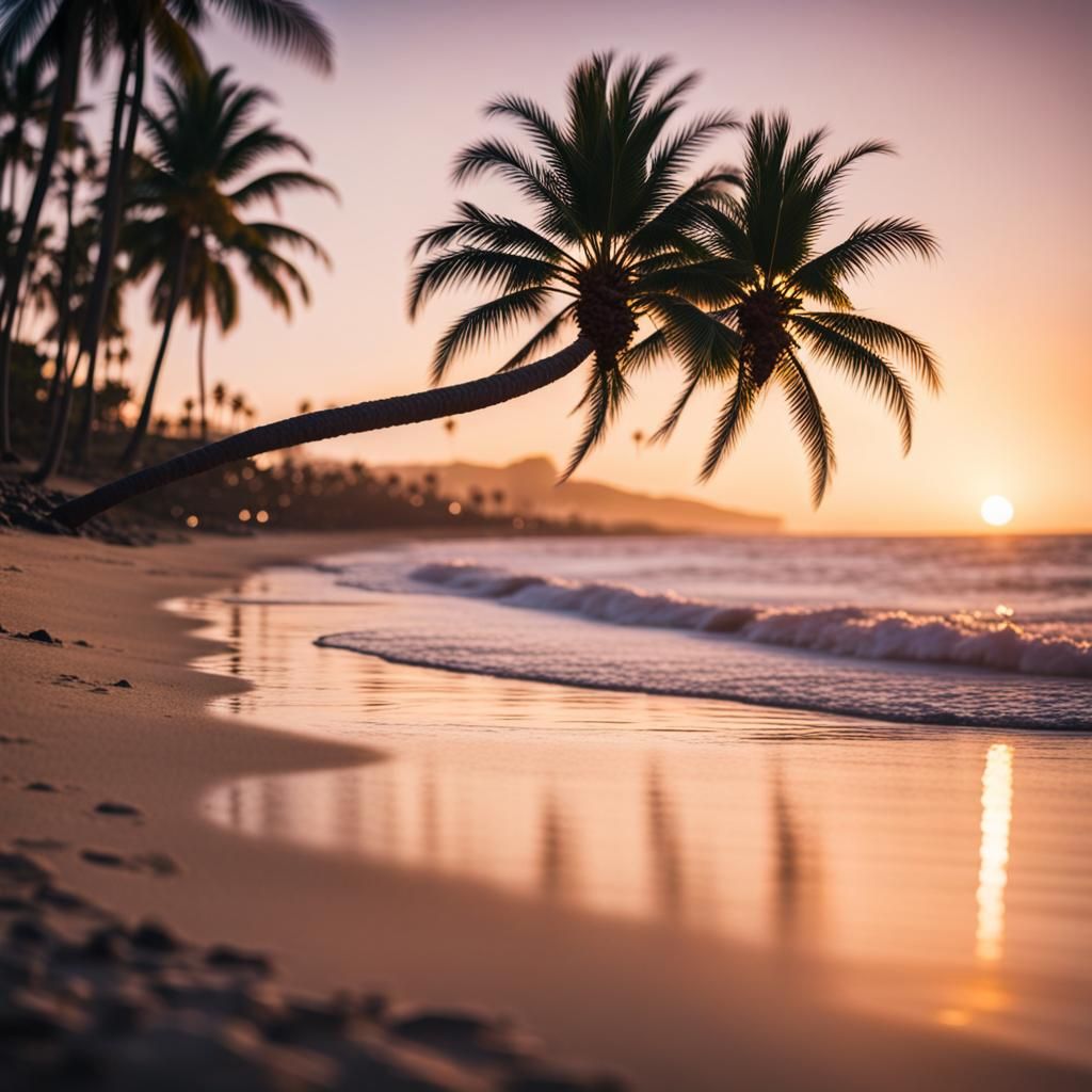 Sunset on Hawaiian Beach: Professional Photography