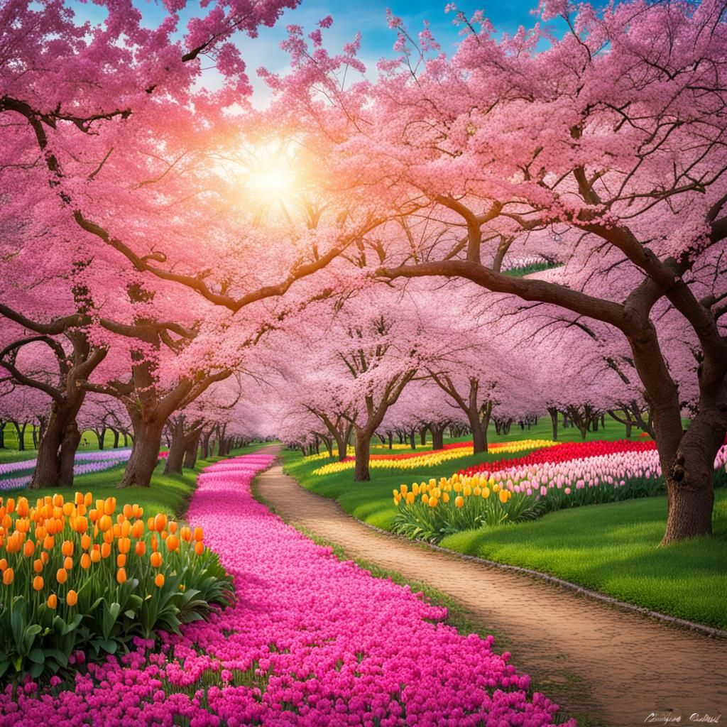 A photo of glimpses of spring, capturing the essence of renewal, rejuvenation, and the awakening of nature...