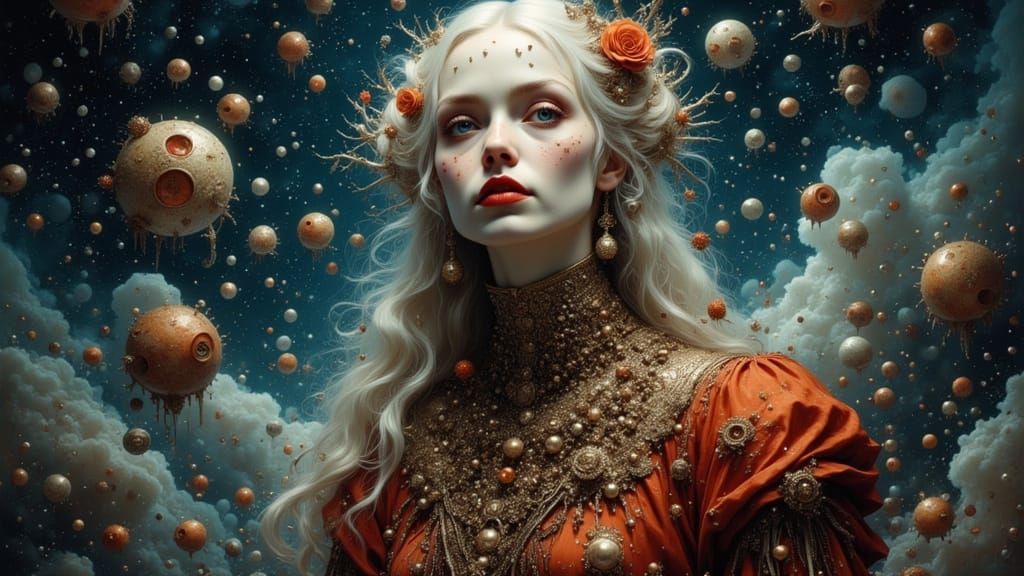 Cosmic Collectors Portrait in Dynamic Lighting