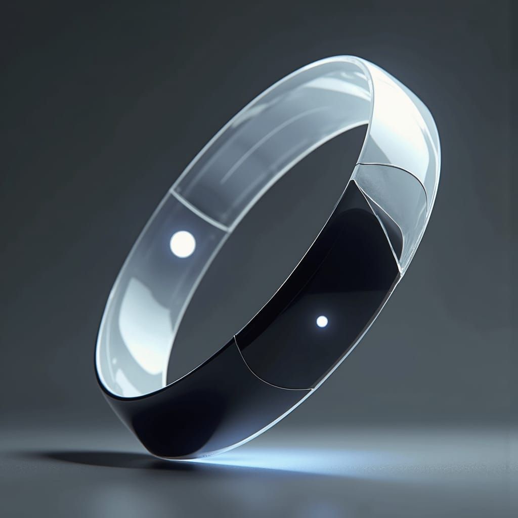 Futuristic Vision-Enhancing Bracelet in Syd Mead Style