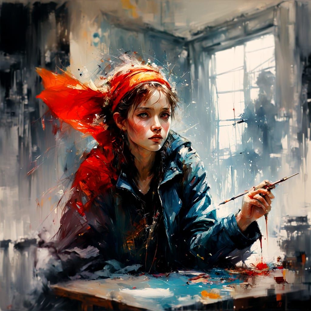 Detailed Fine Art Painting in Natural Light