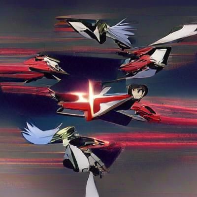 Abstract Digital Portrait with Vibrant Colors