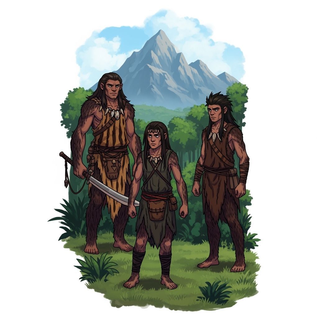 Prehistoric Humans with Superhuman Strength and Magic