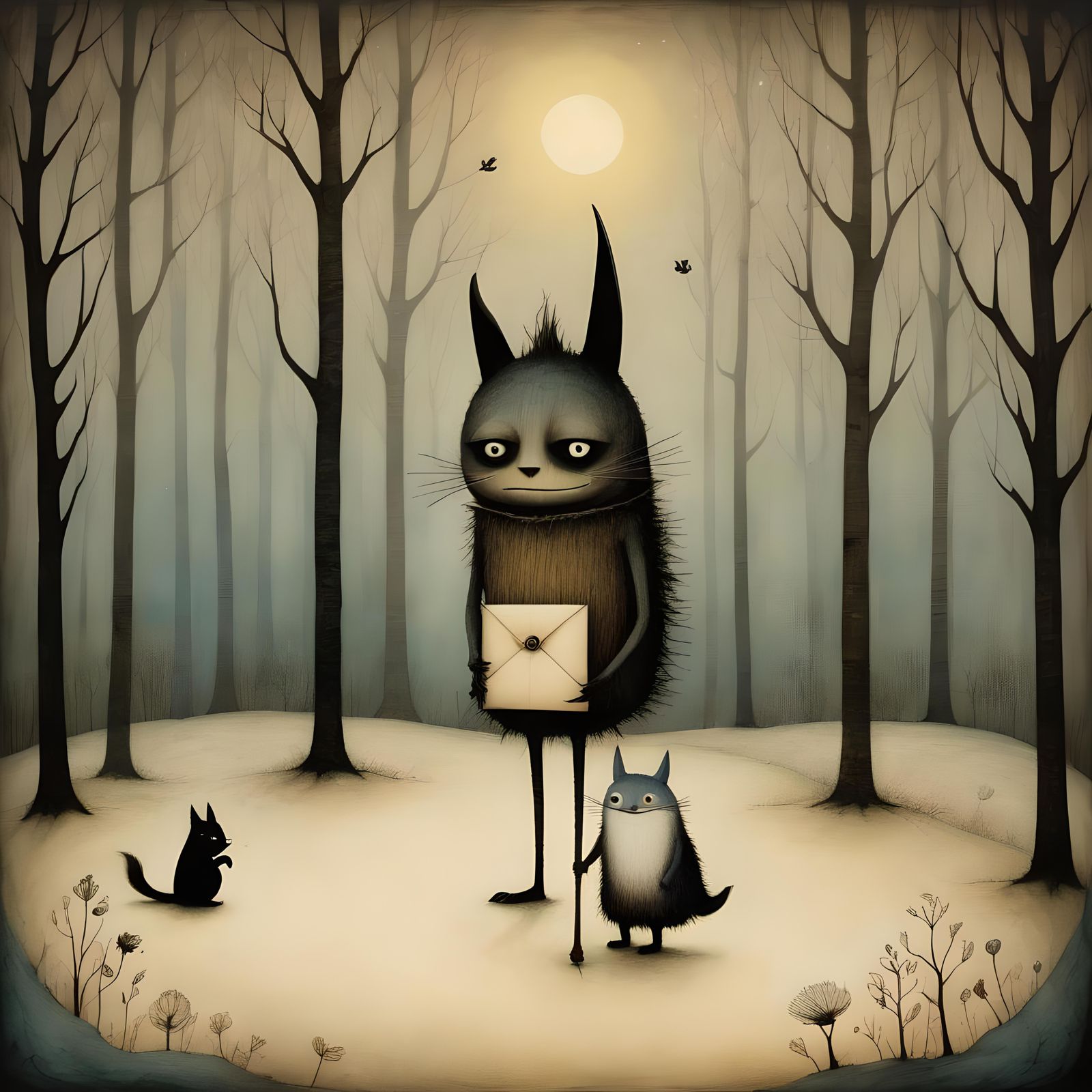 Snail Mail Art Inspired by Children's Book Illustration