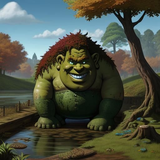 Earth Troll at Greatwood Lake on Fable The Lost Chapters PC game