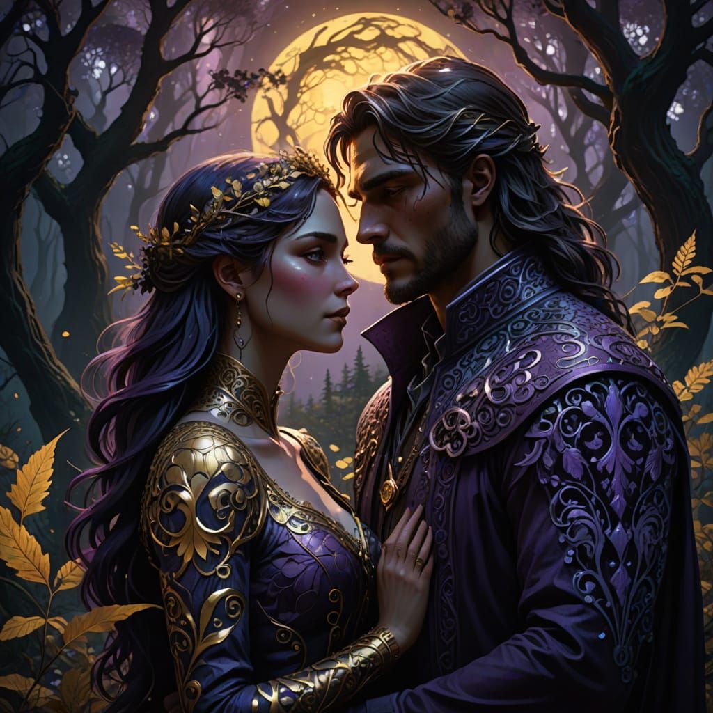 Ethereal Embrace in Dark Fantasy