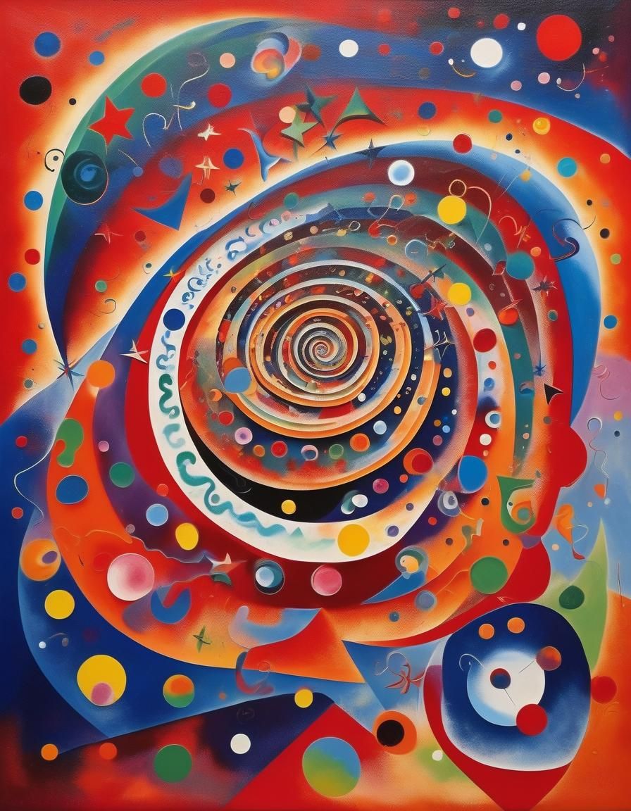 Abstract Geometric Stars in Vivid Dreamy Colors