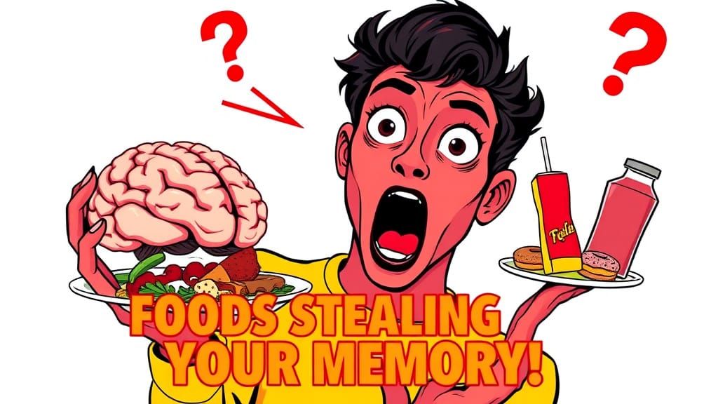 Shocked Figure Confronts Dystopian Food Menace in Bold Sci-F...