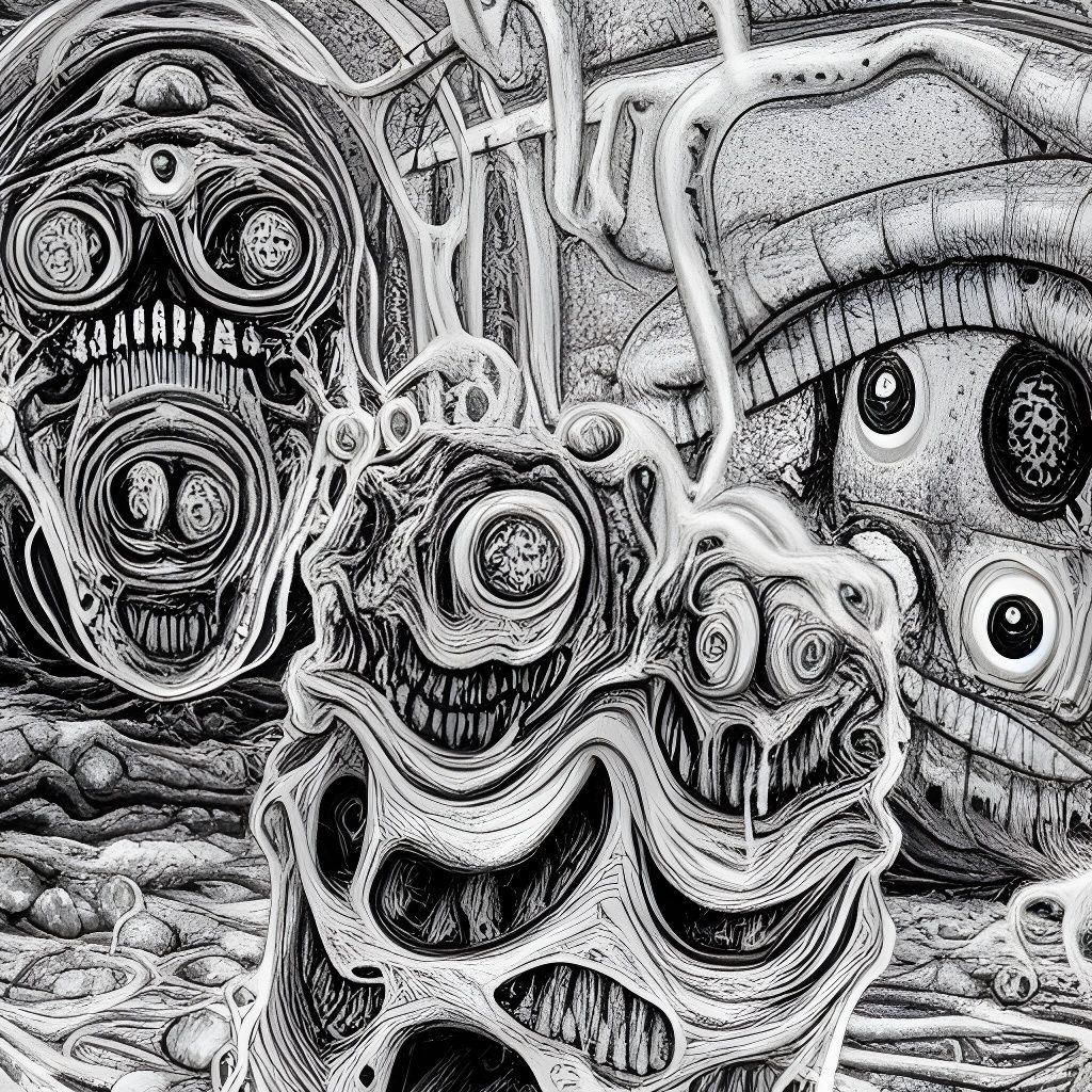 Surreal Abstract Landscape in Contemporary Art Style