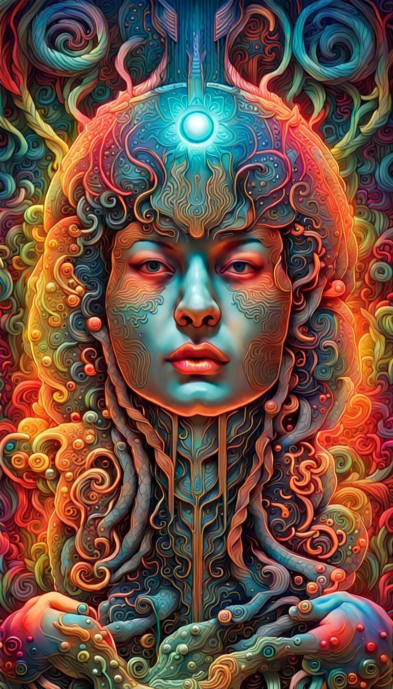 Viscous Words: A Surreal Editorial Cartoon