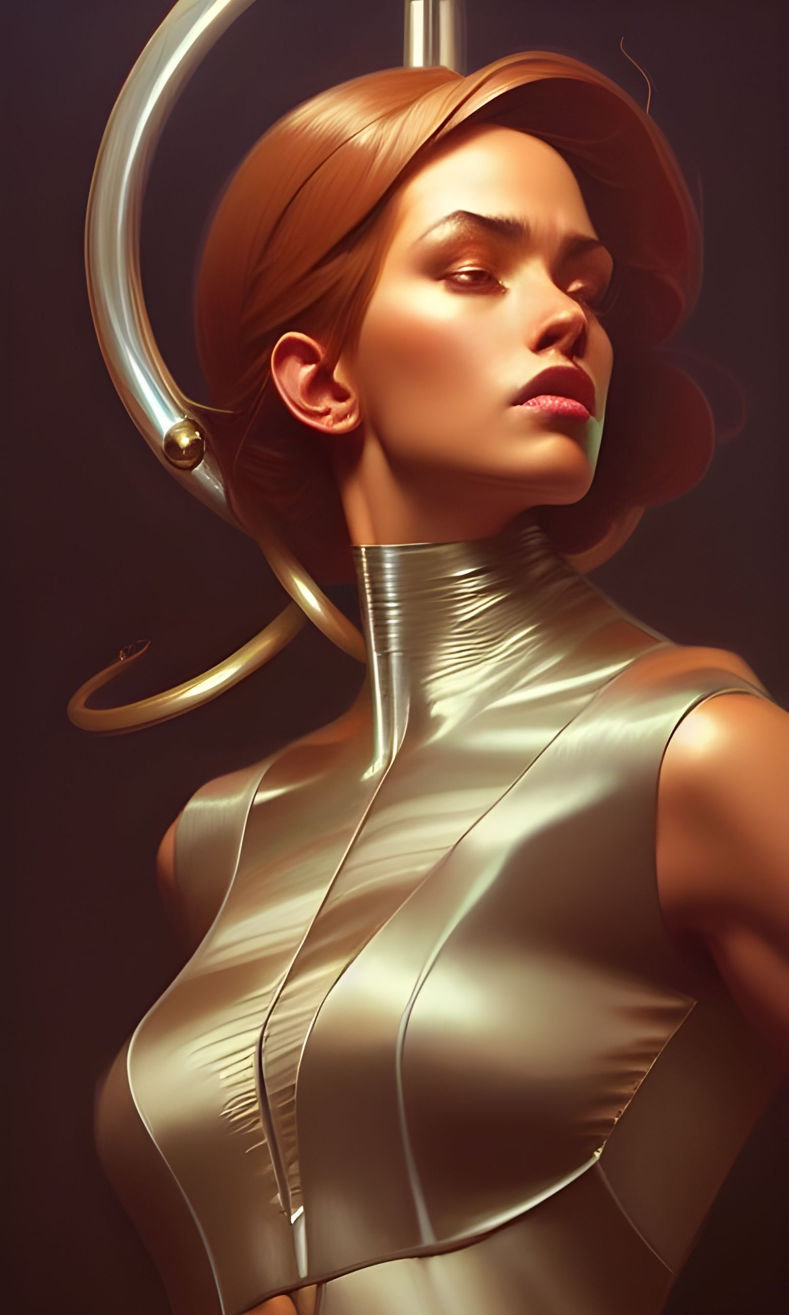 Regal Chemistry Professor in Digital Art Style