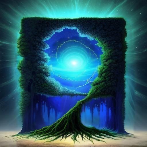 Surreal Dreamscape: Pillar of Hope and Unity