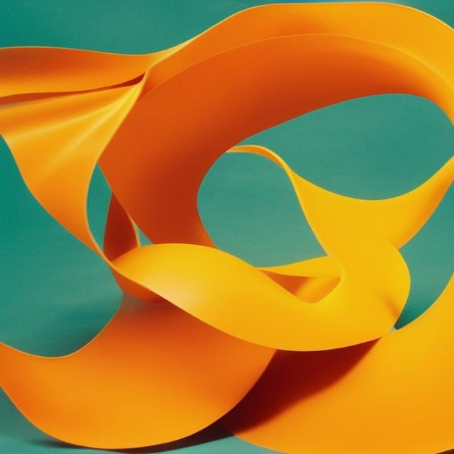 Intricate Orange Peel Art in Vintage Polaroid Style