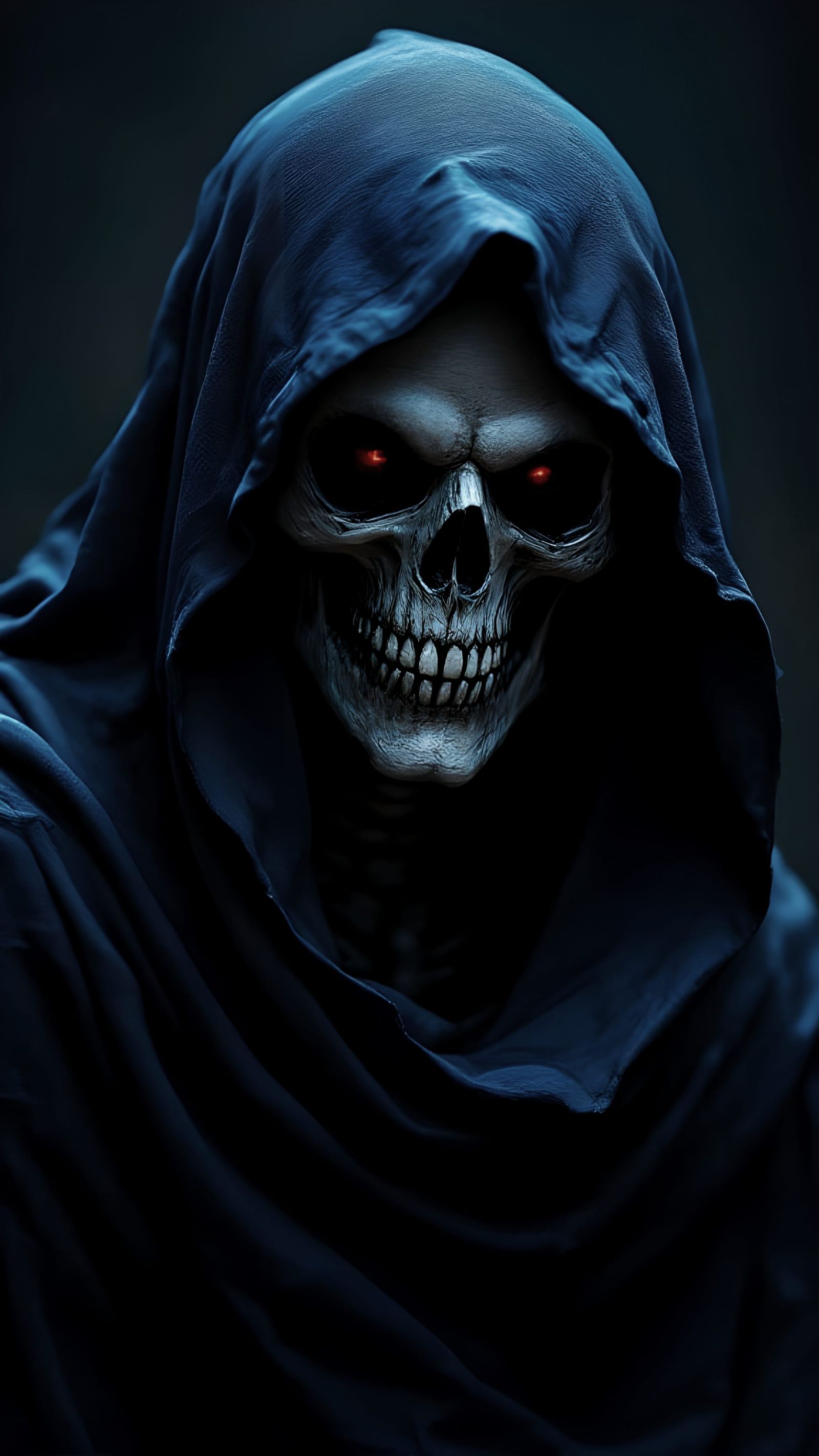 Skeletal Dark Fantasy Mage in Cinematic Portrait