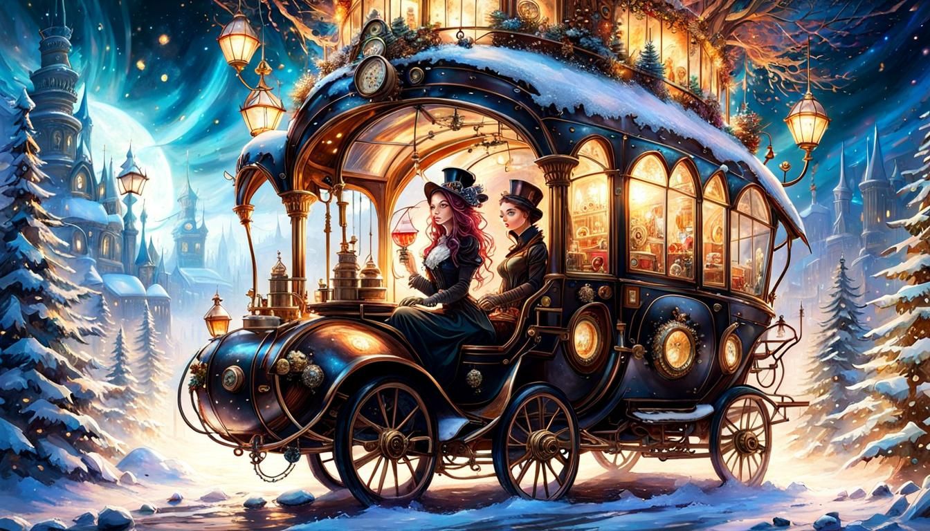 Steampunk Fairy on Christmas Night